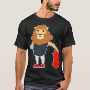Lion as Skater with Skateboard 2 T-Shirt