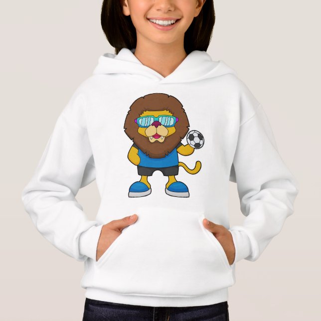 Lion as Soccer player with Soccer (Front)