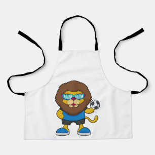 Lion as Soccer player with Soccer Apron