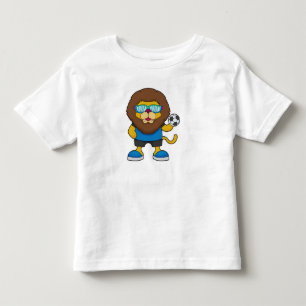 Lion as Soccer player with Soccer Toddler T-shirt