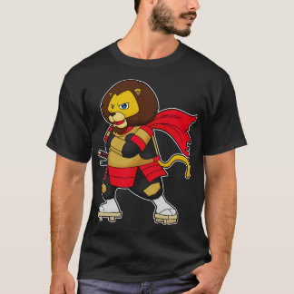 Lion as Warrior with Cape T-Shirt