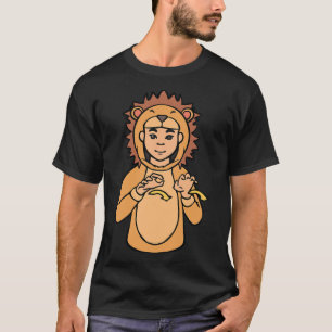 Lion ASL Hand Gesture Deaf Hearing Loss Awareness  T-Shirt