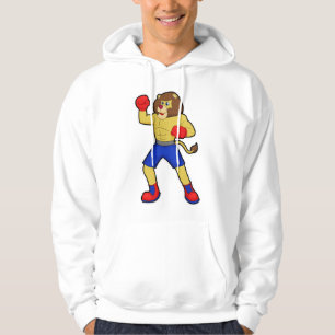 Lion at Boxing with Boxing gloves Hoodie