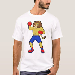 Lion at Boxing with Boxing gloves T-Shirt