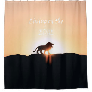 Lion at sunset Living on the EDGE
