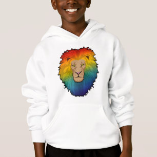 Lion aux couleurs arc-en-ciel