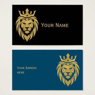 Lion Avec Couronne - Style Or 3