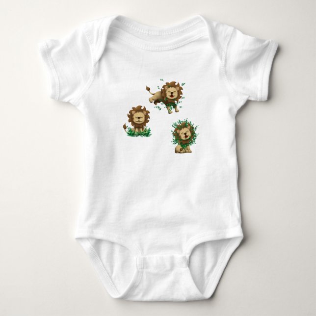 Lion Baby Bodysuit (Front)