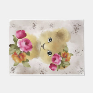 Lion Baby Lion Watercolor Doormat
