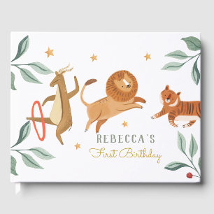 Lion Baby Shower Guest Book