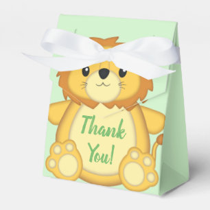 Lion Baby Shower Safari Favor Box