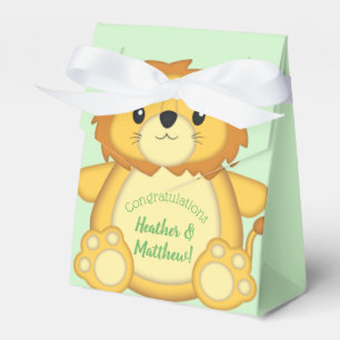 Lion Baby Shower Safari Favor Box