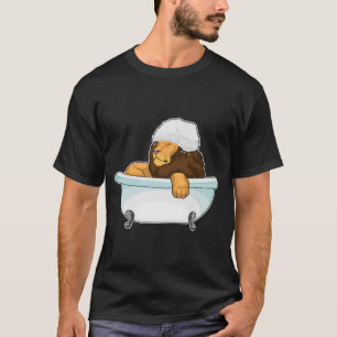 Lion Bathe Bathtub T-Shirt