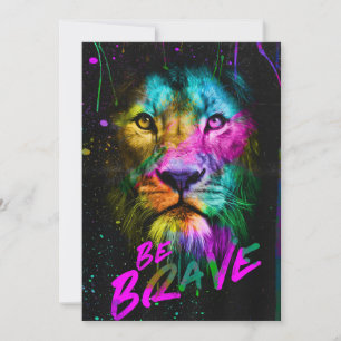 Lion Be Brave Thank You Card