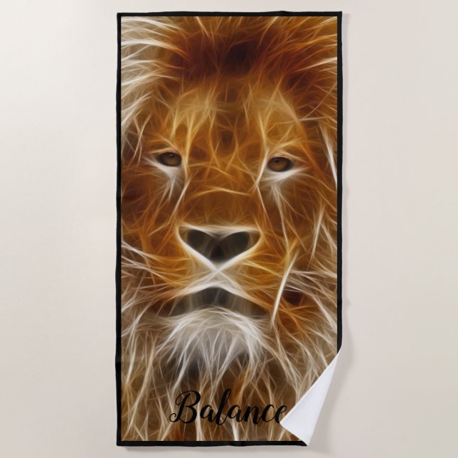 Lion Beach Towel (Front)