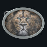 Lion Belt Buckle Modern Style Painting<br><div class="desc">The Lion King - Abstract Art Modern Style Painting - Choose / Add Your Unique Text / Name / Colour - Make Your Special Belt Buckle / Gift - Resize and move or remove and add elements / text with customization tool ! Painting and Design by MIGNED. Please see my...</div>