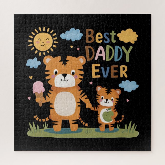 Lion Best Daddy Ever Jigsaw Puzzle (Vertical)