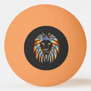 Lion, Big Cat, chromatic design, Ping Pong Ball