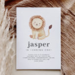 Lion Birthday Invitation<br><div class="desc">A watercolour lion themed range,  perfect for your safari themed Birthday!</div>