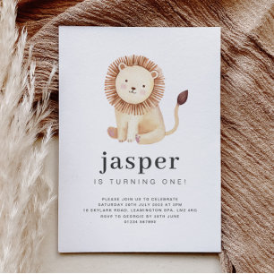 Lion Birthday Invitation