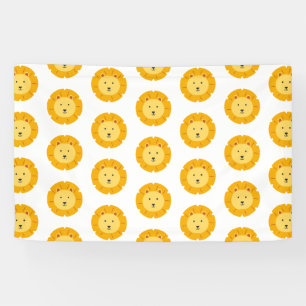 Lion Birthday Kids Art Banner