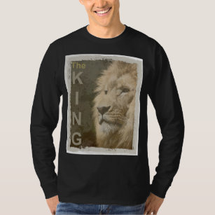 Lion Black Colour Elegant Modern Template Basic T-Shirt