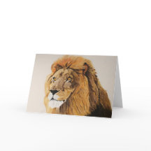 Lion blank greeting card