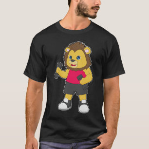 Lion Bodybuilder Dumbbells Bodybuilding T-Shirt