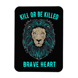 Lion Brave Heart Magnet