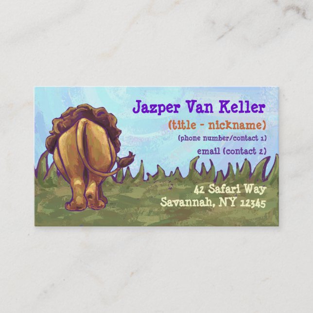Lion Business Card (Front)