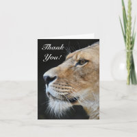 Lion Carte de remerciements