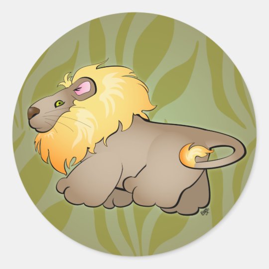 Lion Cartoon Sticker