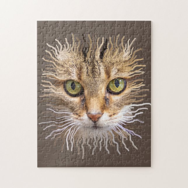 Lion cat jigsaw puzzle (Vertical)