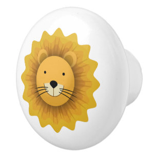 Lion Ceramic Knob