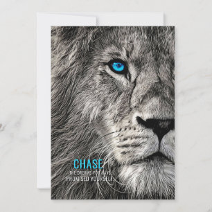 Lion Chase Your Dreams Invitation
