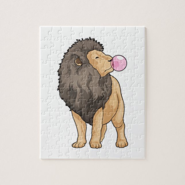 Lion Chewing gum Jigsaw Puzzle (Vertical)