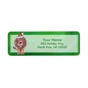Lion Christmas On Green