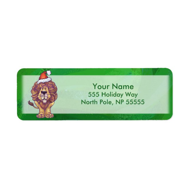 Lion Christmas On Green (Front)