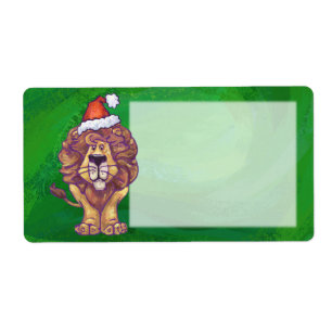 Lion Christmas on Green
