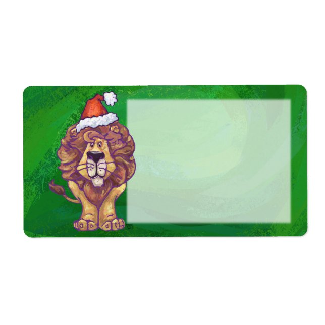 Lion Christmas on Green (Devant)