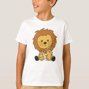 Lion Christmas Snow Winter Animals Lions T-Shirt