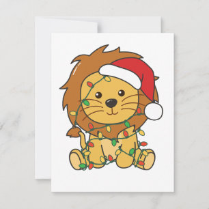 Lion Christmas Winter Animals Holiday Lions