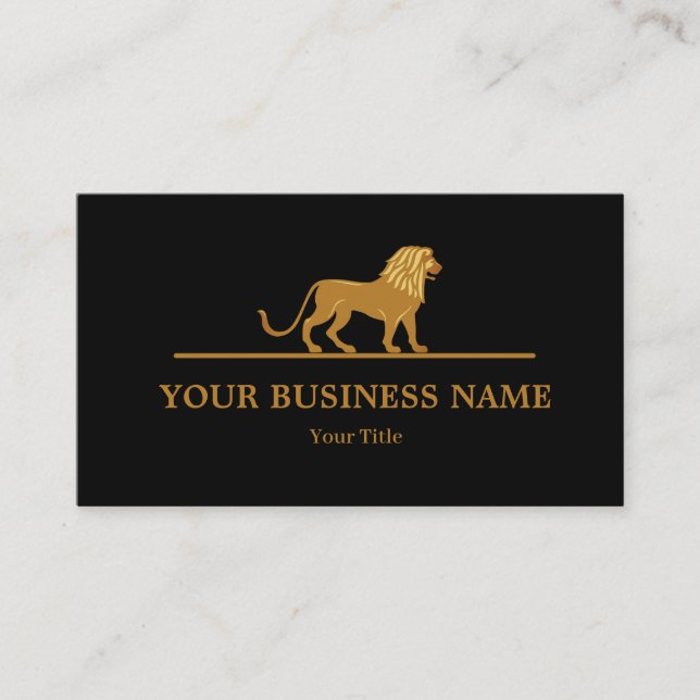 Lion Classic Logo Carte de visite (Devant)