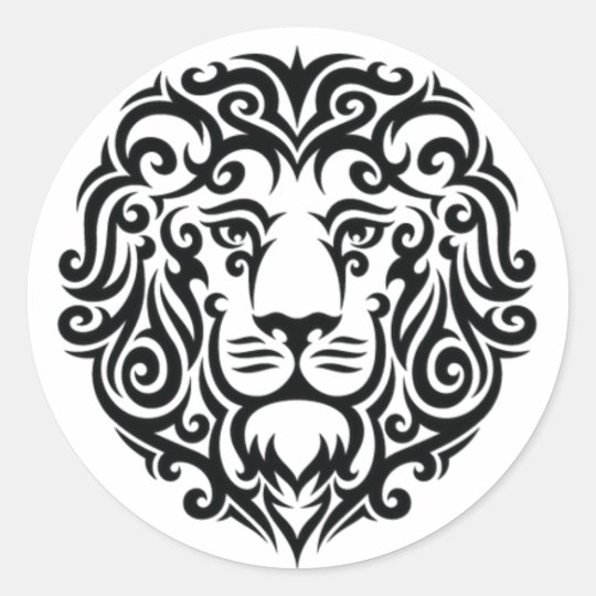 LION CLASSIC ROUND STICKER