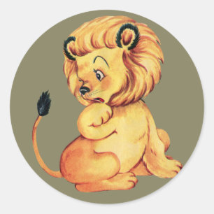 Lion Classic Round Sticker