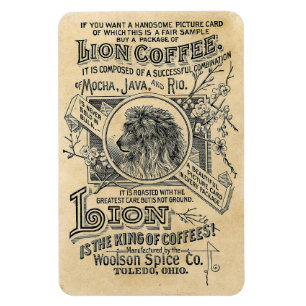 Lion Coffee Magnet