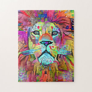 LION COLORÉ JIGSAW PUZZLE