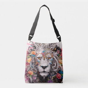 Lion Colourful Animal Enchanting Abstract Crossbody Bag