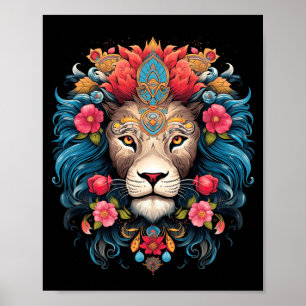 Lion Colourful Lions From Africa Day Of The Poster