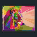 Lion Colourful Prismatic Pop Art Design-62501<br><div class="desc">Lion Colourful Prismatic Pop Art Design-62501</div>